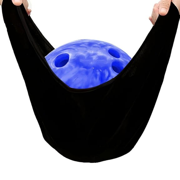 LAMIRO Microfiber Polished Bowling Ball Wiping Bag Keeps Your Bowling Balls Clean