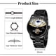 thumbnail image 5 of Reloj mecánico de cuerda con fase lunar y tourbillon para hombre FORSINING 339, 5 of 8