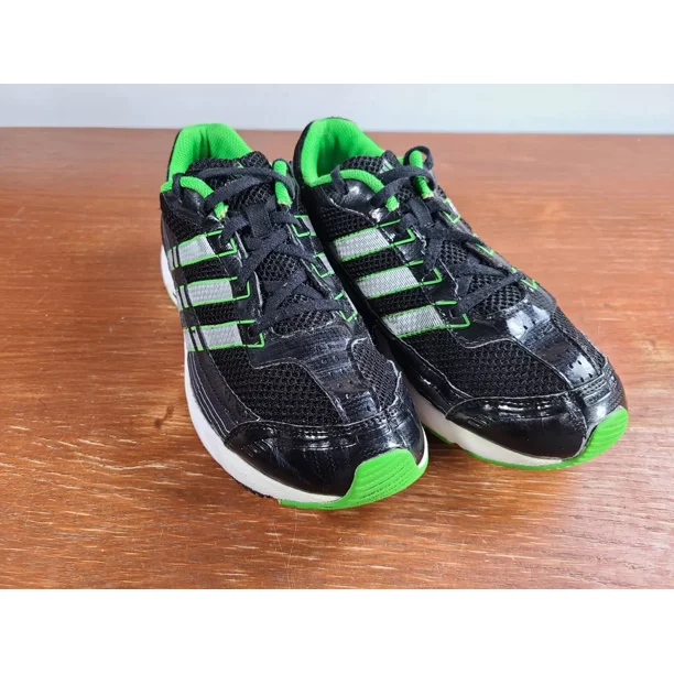 Adi-das ADIWEAR Athletic Shoes Mens Size 7 Womens Size 8.5 Black/Green