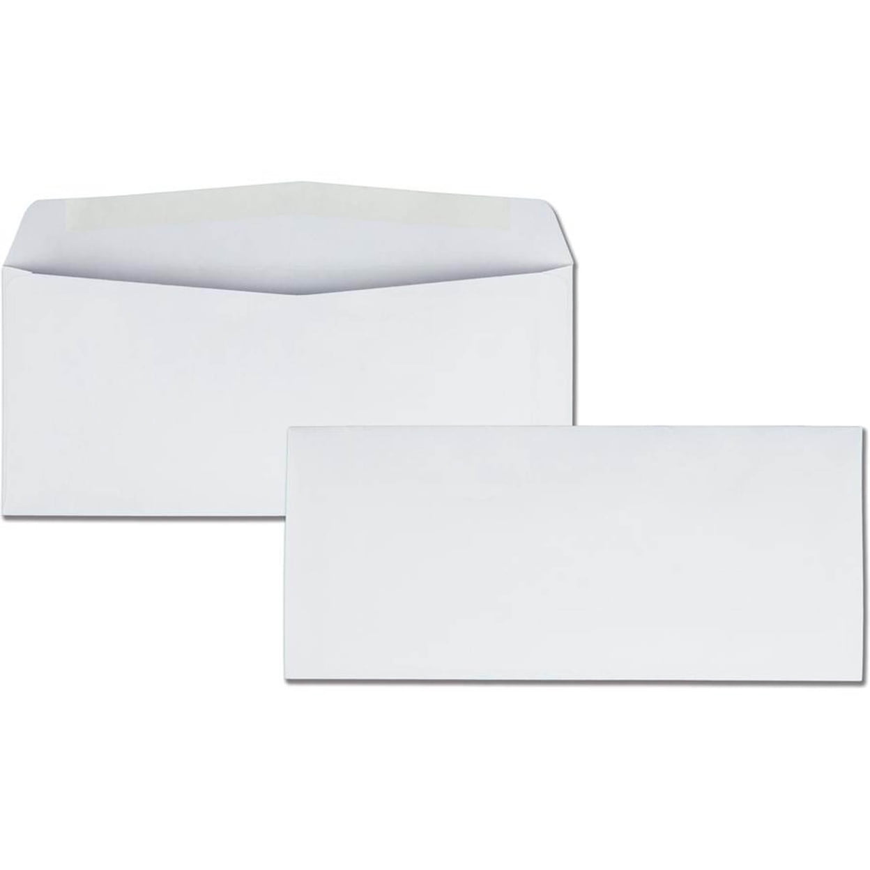 Quality Park No. 10 Regular Business Envelopes - Business- 9 1by2"W x 4 1by8" L- 24 lb - Gummed - Wove - White