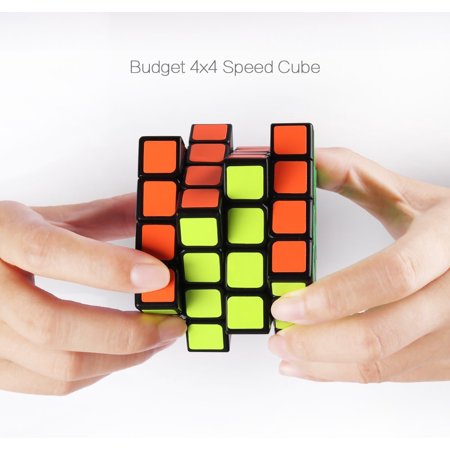 Peralng Speed Rubik Cube, Black Base Magic Rubik 6 color Puzzles Educational Special Toys Brain Teaser Gift Box, 4x4 Stickerless Develop Brain And Logic Thinking Ability Best