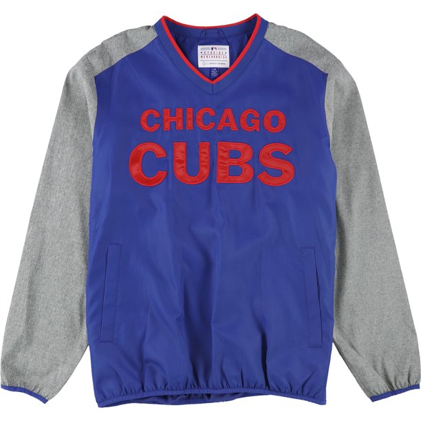 G-III Sports Sudadera con cremallera lateral de los Chicago Cubs para hombre, azul, grande