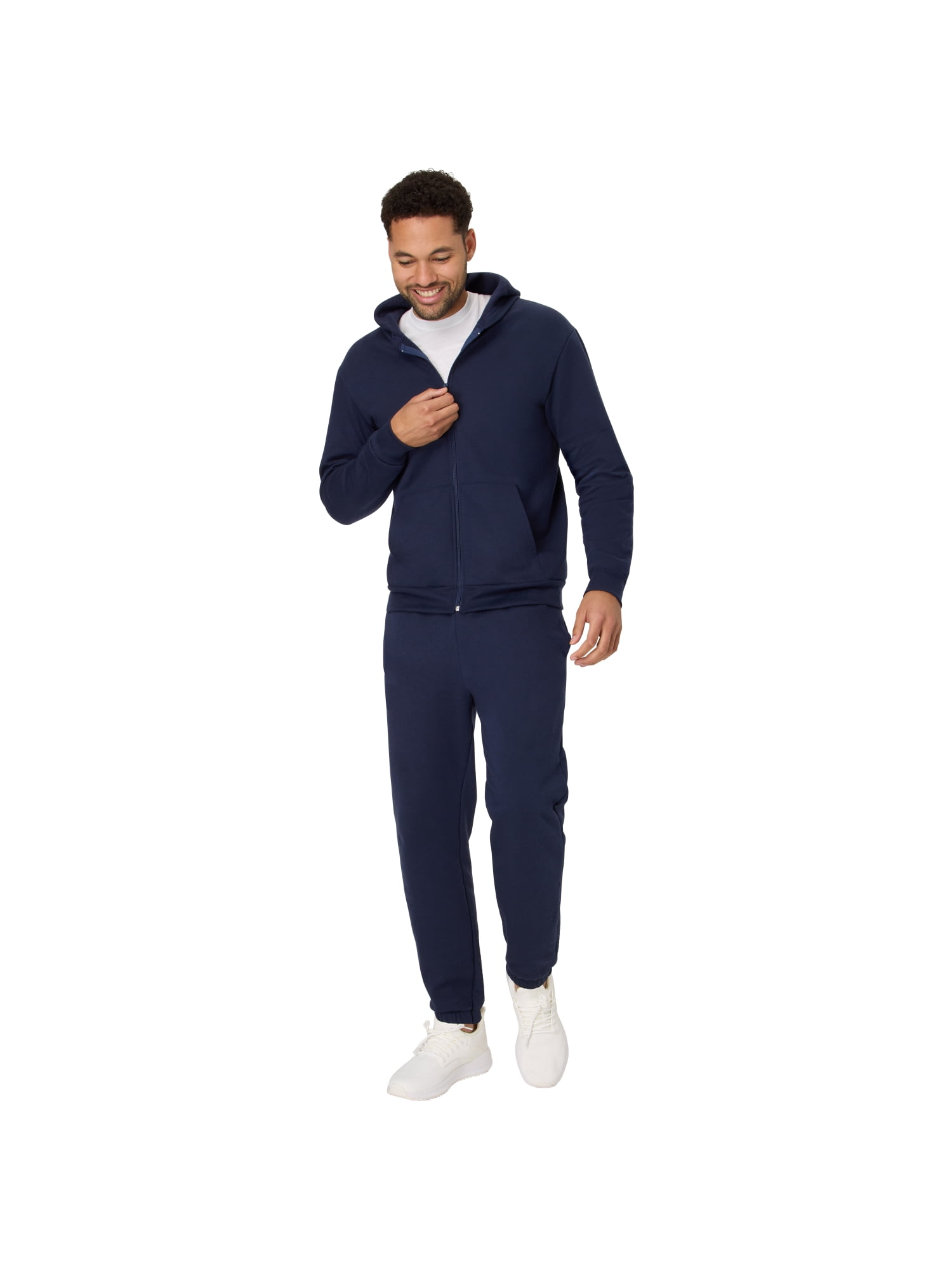 Hanes Men's & Big Men's Essentials Fleece Full-Zip Hoodie Sweatshirt, Sizes S-5XL