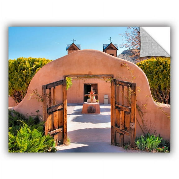 ArtAppealz Steve Ainsworth "Gate to Chimayo" Removable Wall Art