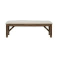 thumbnail image 2 of Pemberly Row 20" Transitional Wood/Fabric Bench in Rustic Umber Brown/Tan, 2 of 8