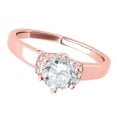 thumbnail image 3 of Aonejewelry 0.70 Ct. Twt Diamond Vintage Inspired Engagement Ring Crafted In 14k Solid Rose Gold, 3 of 4