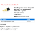 thumbnail image 2 of Water Temperature Sensor - Compatible with 1988 - 1991 Mercedes-Benz 300SEL 3.0L 6-Cylinder 1989 1990, 2 of 2