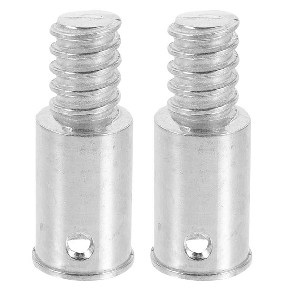 Masteelf 2pcs Precision Metal Threaded Tip Replacement Broom Handle Screw End Telescopic Pole Adapter For Mop Broom Brush Household And Commercial Cleaning