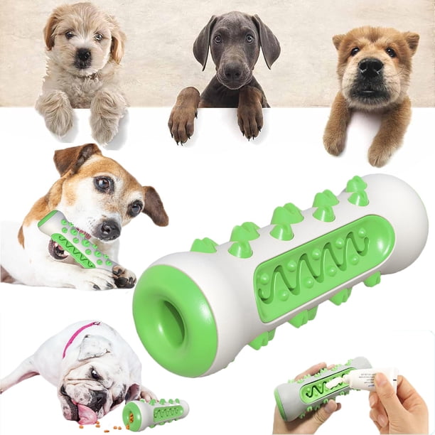 El mejor cepillo de dientes para masticar para perros, juguete de limpieza de dientes de perro para masticadores agresivos, cepillo de dientes para perros de 360°, juguete para masticar, per