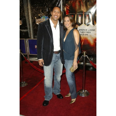 Dwayne The Rock Johnson Dany At Arrivals For Doom Premiere Universal Studios Cinema At Universal Citywalk Los Angeles Ca October 17 2005 Photo By Michael GermanaEverett Collection