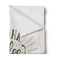 thumbnail image 2 of Be Happy Soft Flannel Fleece Blanket, Drink Coffee and Be Happy Words with Grunge Effect on Pastel Backdrop, Cozy Plush for Indoor and Outdoor Use, 70" x 90", Dark Taupe and Eggshell, by Ambesonne, 2 of 5