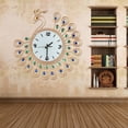 thumbnail image 2 of Reloj de pared de arte del hierro 3D decorativo grande Reloj de pared moderno que no hace tictac para el dormitorio de la sala de estar, 2 of 8