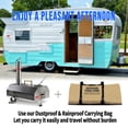 thumbnail image 4 of ACE-PATIO,12" Semi-Automatic Rotatable Outdoor Pizza Ovens,Stainless Steel Portable Wood Fired,Outdoor Cooking Pizza Maker with Timer,Built-in Thermometer,Pizza Cutter & Carry Bag(Black), 4 of 15