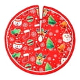 thumbnail image 2 of Chmadoxn Christmas Decorations Xmas Tree Ornaments Christmas Ornaments Christmas Tree Skirt 90CM Printed Tree Skirt Home Christmas Tree Decoration Christmas Gifts, 2 of 5