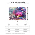 thumbnail image 5 of Game Kirby Flannel Blanket Cozy Ultra-Soft Micro Throw Blanket For Bed Sofa Couch Car Office Camping Travel All Season Fleece Blanket 40"x30", 5 of 8