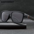 thumbnail image 4 of Vintage Large Square Frame Sunglasses - Polarized Fashion Shades for Men and Women, Ideal for Outdoor Sports, Party, Vacation, Travel, Driving, Fishing, Decors, and Photo Props with Gift-Giving Option, 4 of 5