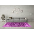thumbnail image 3 of Ahgly Company Indoor Square Oriental Pink Industrial Area Rugs, 7' Square, 3 of 4