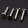 thumbnail image 4 of M6 x 10 mm (50 PCS) Tornillo de cabeza redonda plana Acero inoxidable 304 Acabado brillante Pernos de conexión de rosca completa Tornillos para muebles Tornillos para impresora 3D, 4 of 5