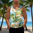 thumbnail image 2 of Taqqpue Mens Plus Size Tank Tops Casual Crewneck Hawaiian Sleeveless Shirts Loose Fit Quick Dry Graphic Beach Tank Top for Workout Gym Athletic Training Sports, 2 of 6