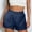 🔥 Navy, variant on USSUMA Womens Solid Pocket Anti-Chafe Five-Inch Inseam Shorts Elastic Waist Pull-On Quick-Dry Breathable Lined Design with Functional Pockets for Holiday Beach Travel Lounge Comfortable, Shorts