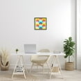 thumbnail image 3 of Stupell Industries Vivid Layered Shapes Pattern Abstract Painting Black Framed Art Print Wall Art, 17 x 17, 3 of 9