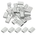 thumbnail image 1 of Unique Bargains 3/16' Aluminum Crimping Loop Sleeves, for Wire Rope Sleeves, Silver Tone 30 Pcs, 1 of 5