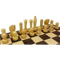 thumbnail image 2 of 4 QUEENS Staunton MODERN BERLINER Wood Chess Set BLACK  NATURAL 17" Ebony Board, 2 of 6