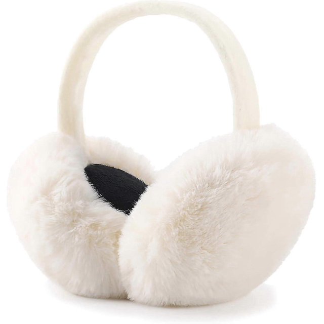 Winter Ear Muffs Faux Fur Warm Earmuffs Cute Foldable Outdoor Ear Warmers For Women Girls