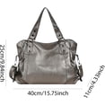 thumbnail image 6 of SPEKSEE PU Leather Shoulder Bag Large Capacity Tote Bag with Rivet Underarm Bag for Women Work Shopping Travel, 6 of 16