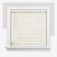 thumbnail image 3 of Chicology 73.5"W x 84"H Alabaster Cordless Vinyl Mini Window Blinds 1" Slats, 3 of 9