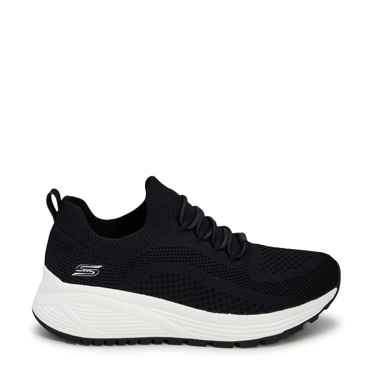 Skechers Women s BOBS Sport Sparrow 2.0 Allegiance Crew Wide Width Sneaker in Black Size 7.5