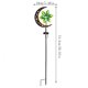 thumbnail image 3 of Lámpara solar de jardín con molino de viento giratorio – Lámpara decorativa de jardín exterior de hierro forjado con diseño calado – Alimentada por energía solar LED, con sensor crepuscular, pa, 3 of 6