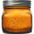 thumbnail image 2 of Ball(R) Wide Mouth Canning Jars 4/Pkg-Pint Elite Color Series Amber, 16Oz, 2 of 2