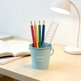 thumbnail image 5 of "Hello" Metal Mini Bucket With Handle For Pen Storage & Candy Container Front Porch Decorations Outdoor,Pink, 5 of 5