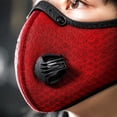 thumbnail image 7 of Reusable Face Mask with Detachable Eye Shield, Breathable Mesh Mask with Exhalation Valves, Washable Anti‑Dust Protective Mask for Cycling Outdoor Daily Use,1pc., 7 of 7