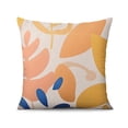 thumbnail image 4 of Floral Farmhouse Colorful Watercolor Flower Throw Pillow Covers 16"x16", Set Of 4, Linen Study Sofa Cushion Cover Indoor Living Room Home Decor, 4 of 7