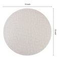 thumbnail image 4 of REGALWOVEN Placemats Set of 6 PU Placemats for Kitchen Dining Table Decor Heat Resistant Table Placemats Wipeable Table Mat Cream 15*15in, 4 of 7