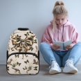 thumbnail image 2 of Yuyamidu Duck Camo Bow School Backpack for Kids Elementary School Bookbag Middle School Book Bags 6th Grade Girls Backpacks 17 Inch School Bag with Bottle Side Pockets, 2 of 7