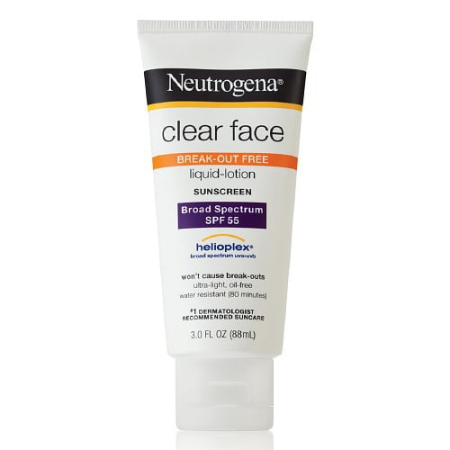 Neutrogena Clear Face Sunscreen Lotion, Spf 55 3 Oz, 3 Pack Walmart
