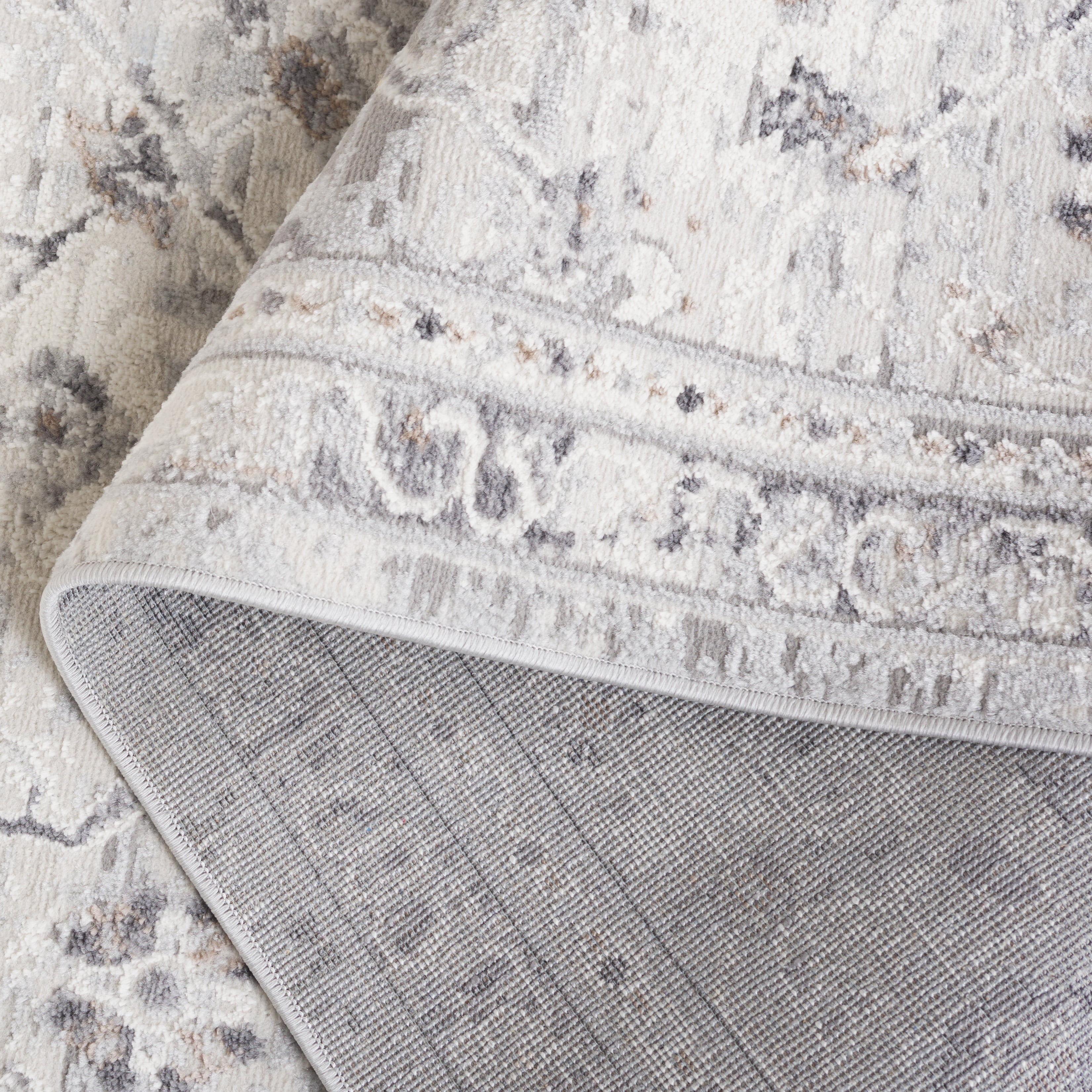 SAFAVIEH Riverfront Shivan Ethan Oriental Area Rug, Ivory/Grey, 5' x 7'