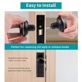 thumbnail image 3 of Juego de perillas para puerta newliplace estilo vintage, acabado bronce aceitado, 3 of 4