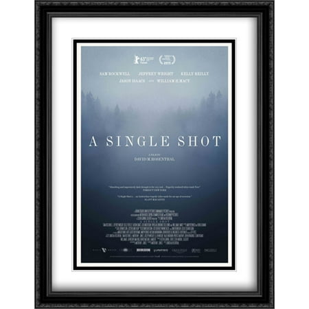 Double Corona Single A Single Shot 28x36 Double Matted Large Large Black Ornate Framed Movie Poster Art Print ()