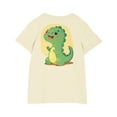 thumbnail image 4 of Kids T-shirts Cute Dinosaur Print Short Sleeve Fall Summer Casual Tops Loose Tees Cotton Clothes for Boys Girls (5 Years, Beige), 4 of 4