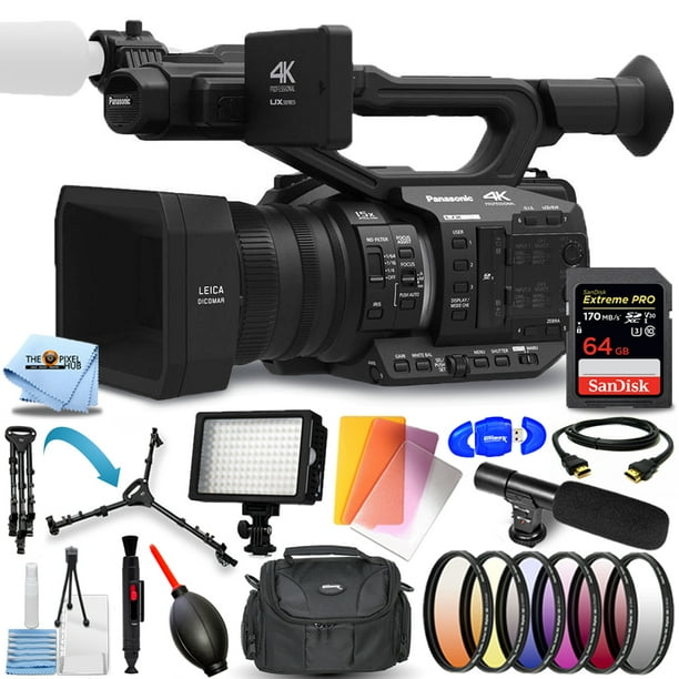 Panasonic AGUX90 4K Professional Camcorder (PAL) Bundle with Sandisk