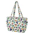 thumbnail image 2 of FORMRS Tote Bag for Women Quilted Large Capacity Travel Work Carry On Shoulder Handbag, Vibrant Toucans Pattern, 2 of 7