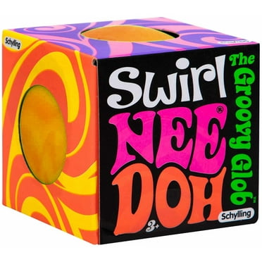 Small Swirl Nee Doh Stress Ball (The Groovy Glob, Orange)