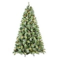 thumbnail image 5 of Mayhihi 8ft Pine Prelit Christmas Tree, Premium Frosted Pre-Decorated Artificial Holiday Decor, 5 of 9