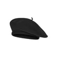 thumbnail image 1 of Top Headwear Wool Blend French Bohemian Beret, Black, 1 of 2