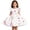 White, variant on Trendfront Girls Pencil Print Dresses Crewneck Short Sleeve Bow Apple School Supplies Graphic A Line Dress Back To School Outfit