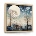 thumbnail image 2 of Designart "Japon Art Blue peaceful Zen Minamlism Landscape III" Japanese Floater Framed Canvas Art Print, 2 of 7